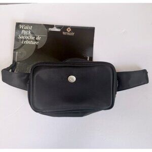 Samsonite NEW Travel Waist Pack Nylon Bag Zip Compartments Adjustable Unisex Blk